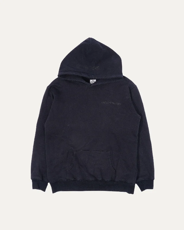 Tonal Plus Cross Thermal Lined Hoodie Hoodie with Metallic Shiny Futuristic