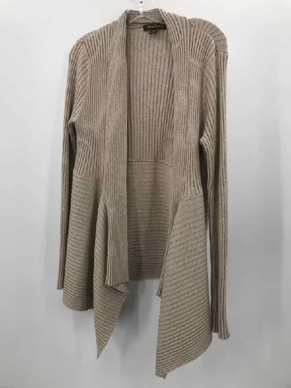 Pre-Owned Tommy Bahama Tan Size Large Cardigan Sweater Bright Pastel Dark