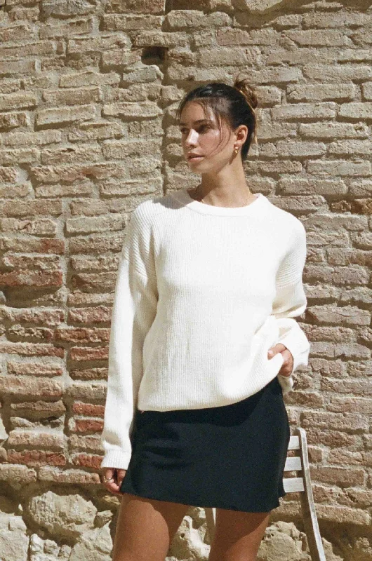 Charles Sweater (Ivory White) Wool Sweater Cotton Sweater Cashmere Sweater