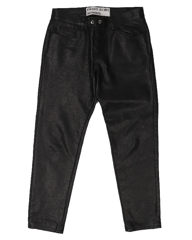 Leather Trousers Trousers stylish elegant