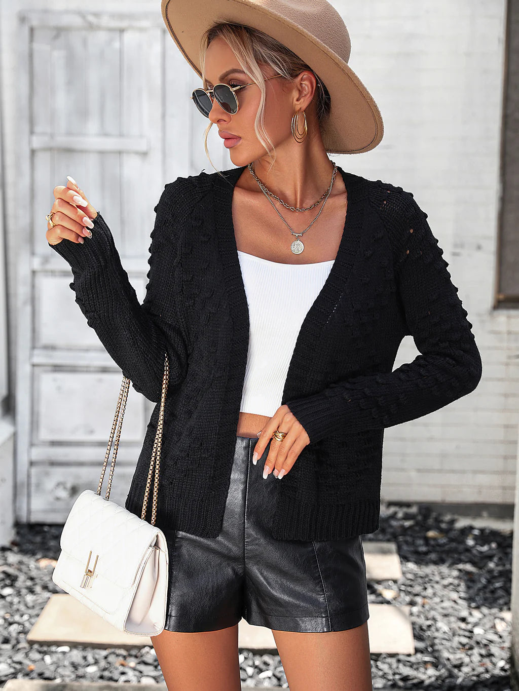 STYLISH THREE-DIMENSIONAL CARDIGAN SWEATER COAT Long Cardigan Short Cardigan Medium Cardigan