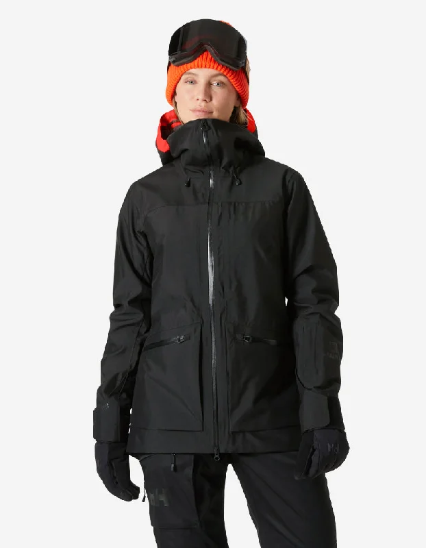 W POWDERQUEEN 3.0 JACKET, Black Denim Jacket Leather Jacket Suede Jacket