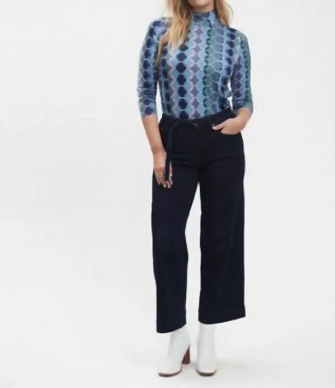 Olivia Wide Leg Trouser In Black Trousers Travel Practical