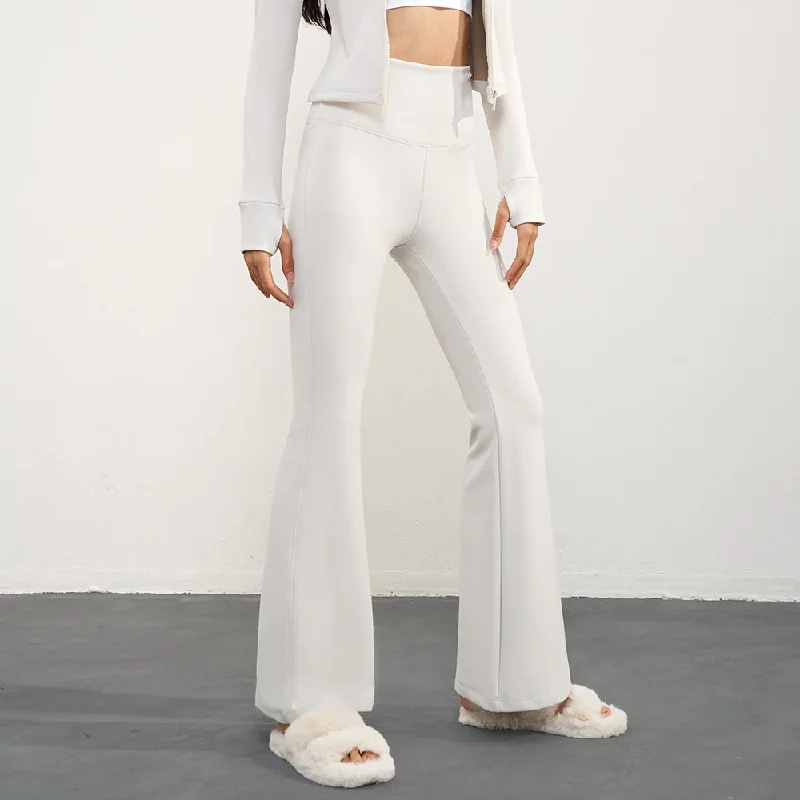 Women's Yoga Pants Flare Leggings with Tummy Control Bootcut Wide Leg Trousers Stretchy  High Waisted Workout Pants Trousers Silk Elegant