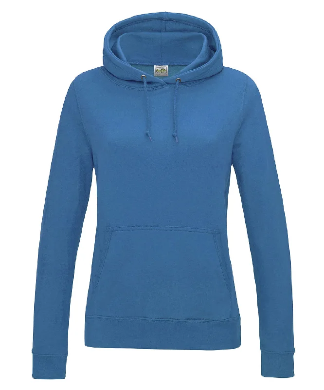 Sapphire Blue - Women's College Hoodie Hoodie with Full-Zip Functional Layering
