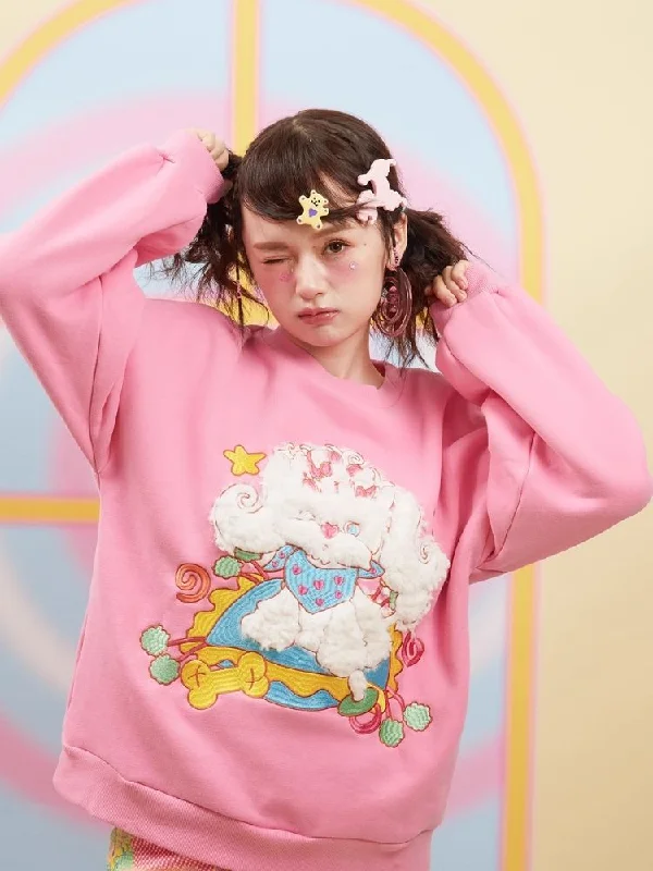 Puppy Padded Pink Sweatshirt【s0000004925】 Hoodie with Hidden Zipper Minimalist Clean Puppy Padded Pink Sweatshirt【s0000004925】 Hoodie with Hidden Zipper Minimalist Clean