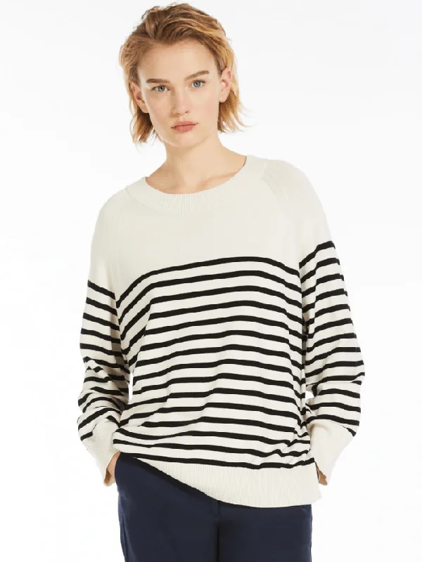 Weekend By Max Mara PEPATO Striped Viscose Sweater 2415361061600 Col 013 Fleece Sweater Nylon Polyester