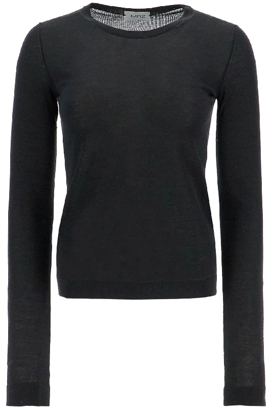 'cashmere And Silk Blend Sweater  - Black Neon Metallic Matte