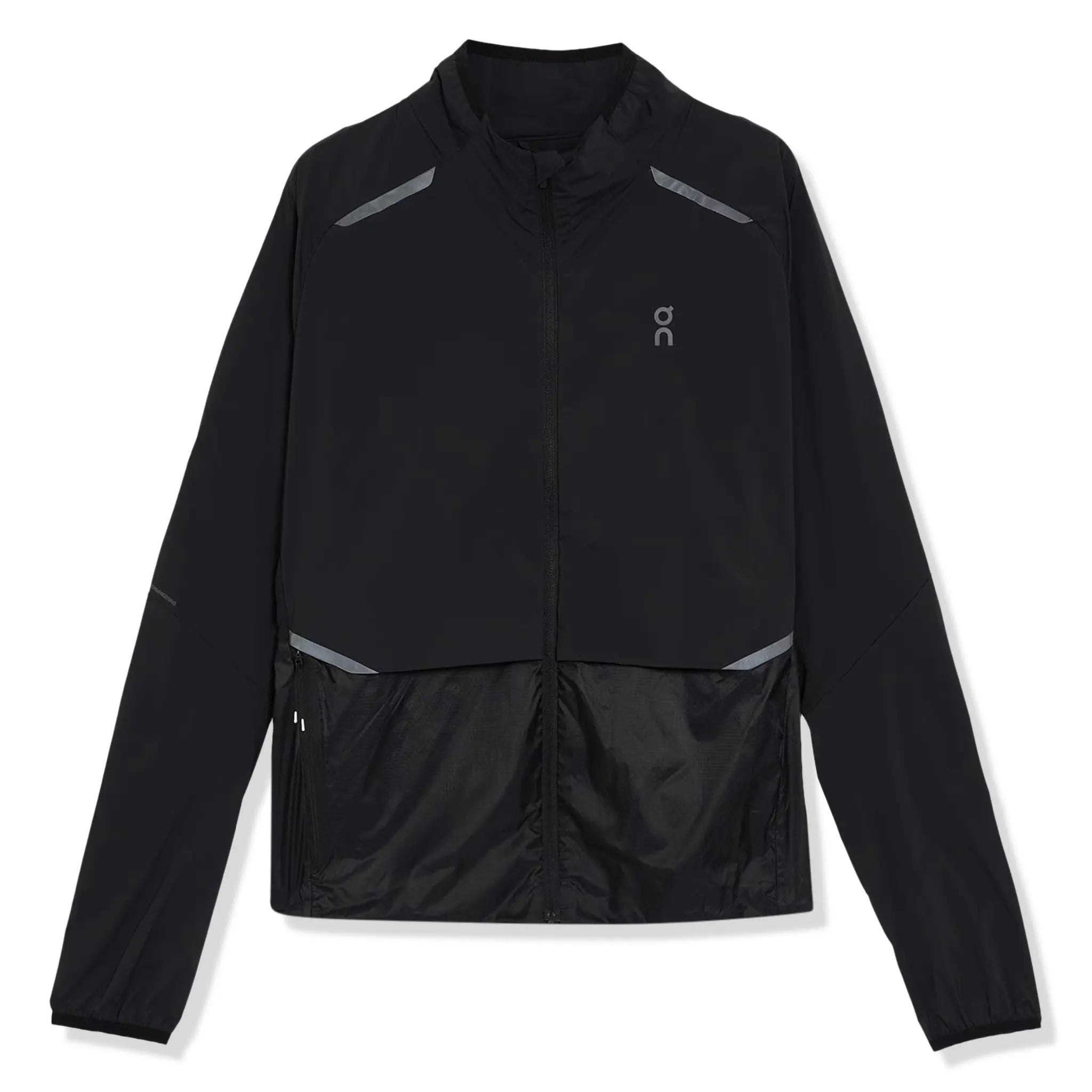 On Running Black Weather Jacket Belted Jacket Elasticated Jacket Padded Jacket