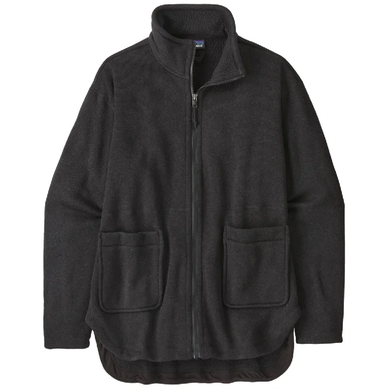 Patagonia Women's Black Better Sweater Oversized Coat Fitted Loose Oversized