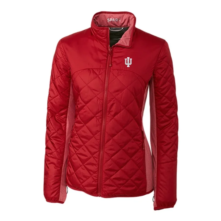 Indiana Hoosiers Women's Jacket Cutter and Buck Satin Jacket Silk Jacket Chiffon Jacket