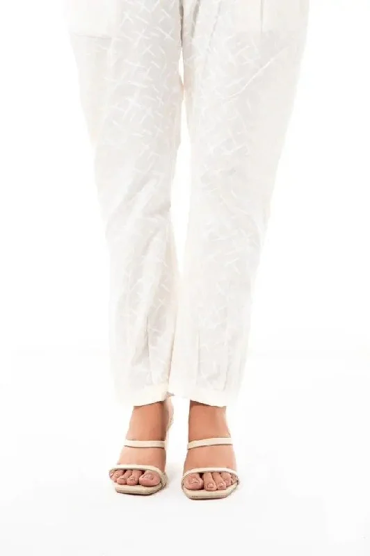 Gul Ahmed Stitched Cambric Screen Printed Pant Trouser With Pocket - WGK-TRS-DY-88 Trousers Exclusive Limited