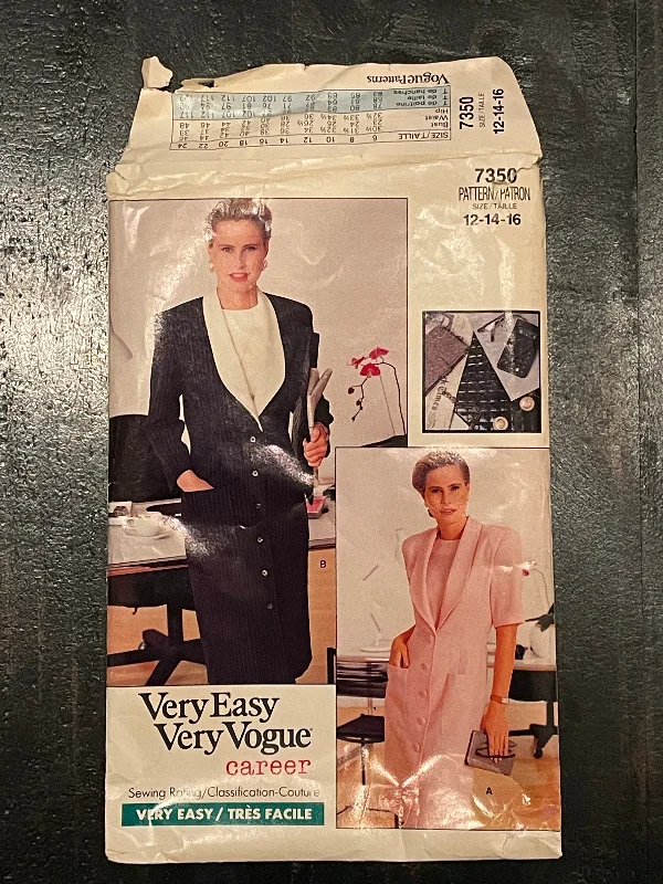 SALE 1988 Vogue 7350 Pattern - Dress and Top