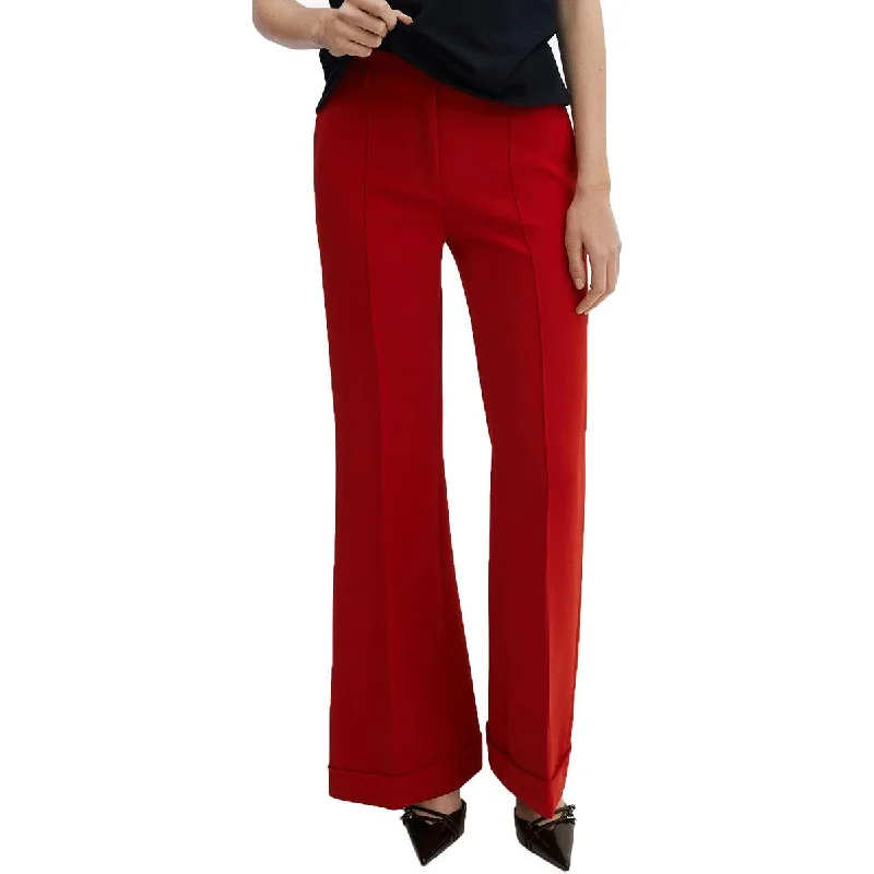 MNG Womens Mid Rise Flare Trouser Pants Trousers stylish elegant