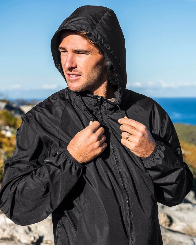 Wavern Jacket - Black Trench Coat Raincoat Waterproof Jacket