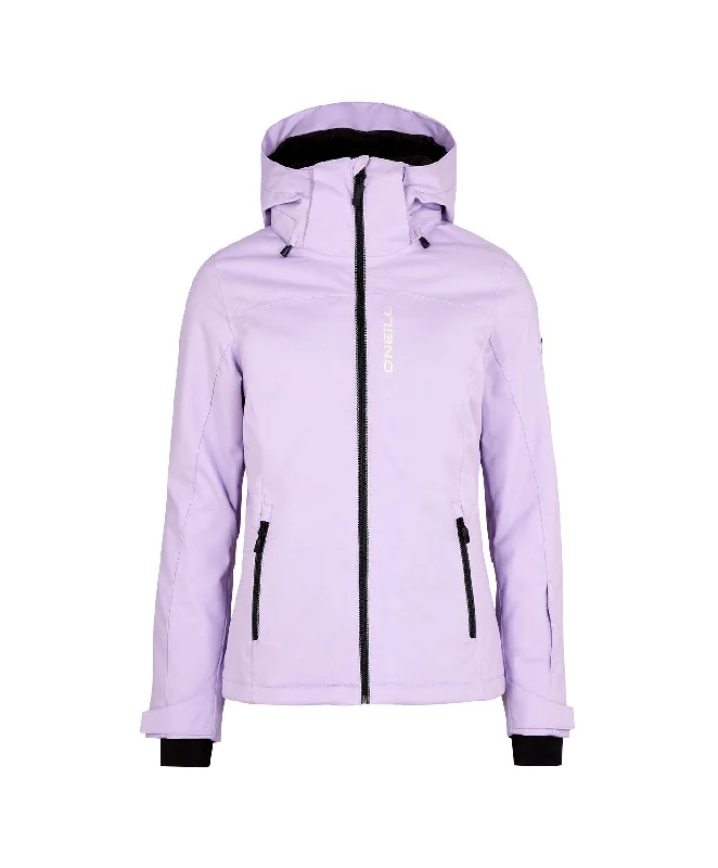 Women's Stuvite Snow Jacket - Purple Rose V-Neck Jacket Boat Neck Jacket Square Neck Jacket