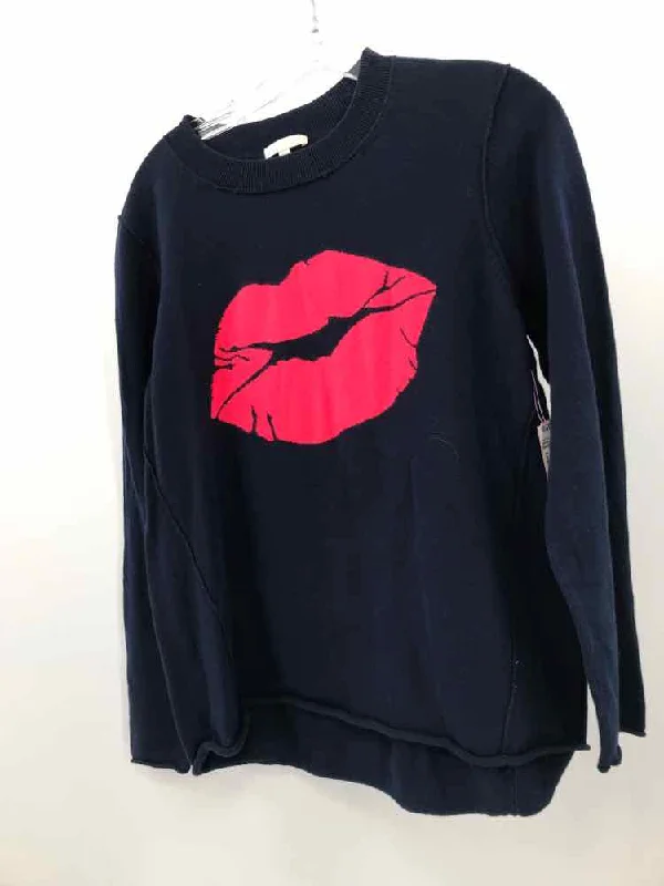 Pre-Owned Lisa Todd Navy Size Large P Graphic Sweater Hooded Sweater Collared Sweater Shawl Collar Pre-Owned Lisa Todd Navy Size Large P Graphic Sweater Hooded Sweater Collared Sweater Shawl Collar