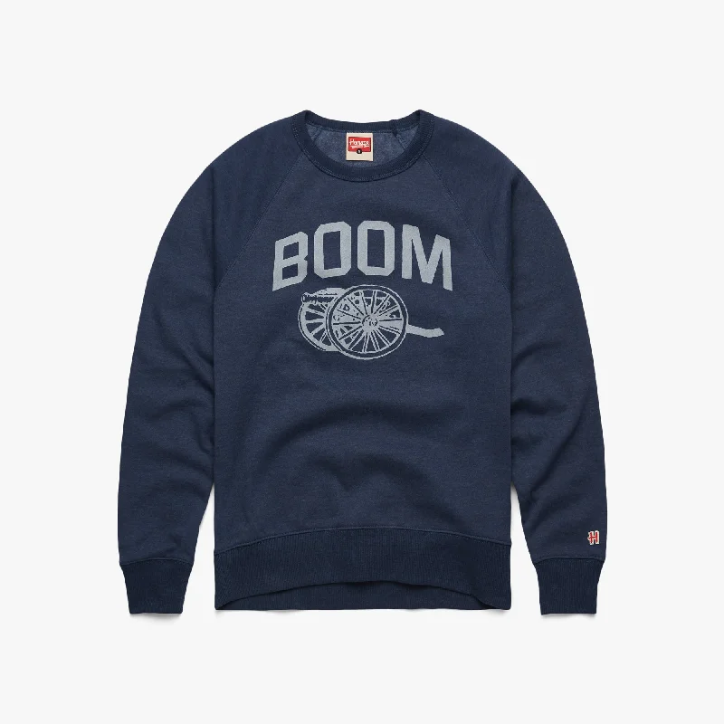 Jackets Hockey Boom Crewneck Front Pockets Side Pockets Patch Pockets