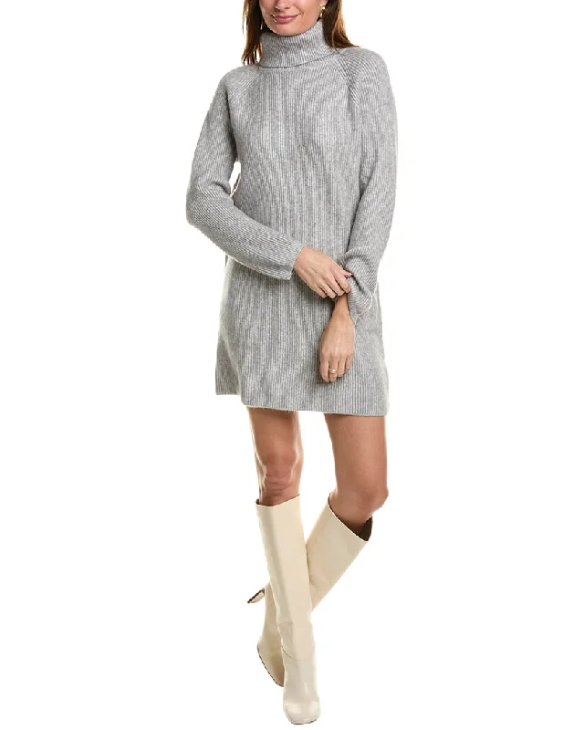 Anna Kay Berta Cashmere-Blend Sweaterdress Sequined Glittery Shiny