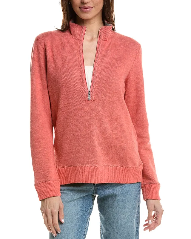 Tommy Bahama Flipside 1/2-Zip Pullover Cold Shoulder Design