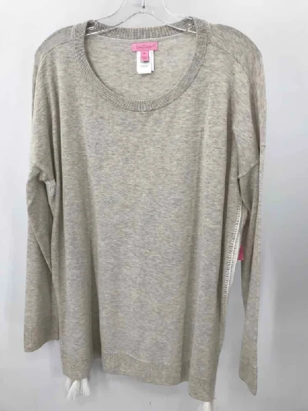 Pre-Owned Lilly Pulitzer Grey Size Medium Sweater Fitted Loose Oversized