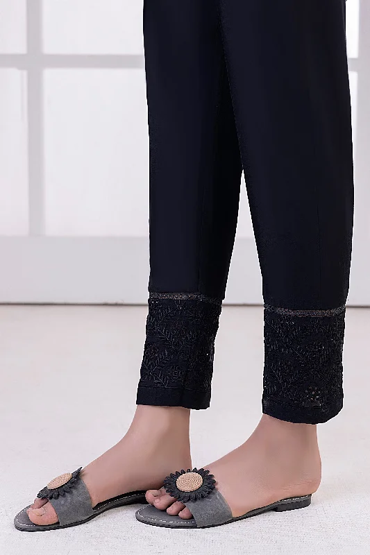Lakhany 01 Piece Embroidered Trousers - LSM-T-3105 (B) Trousers fashionable chic
