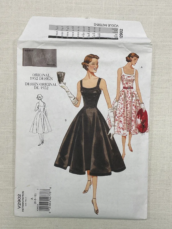 SALE 1952 Reproduction Vogue 2902 Pattern - Dress FACTORY FOLDED
