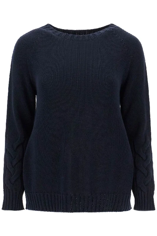 Cotton Cable Knit Sweater In 10 Words  - Blue Fleece Sweater Nylon Polyester