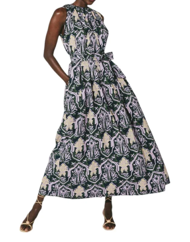Becca Ankle Dress In Casablanca