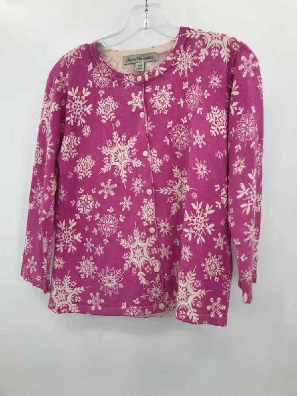 Pre-Owned David Brooks Pink Size Medium Cardigan Sweater Knit Fabric Woven Fabric Fleece Fabric Pre-Owned David Brooks Pink Size Medium Cardigan Sweater Knit Fabric Woven Fabric Fleece Fabric