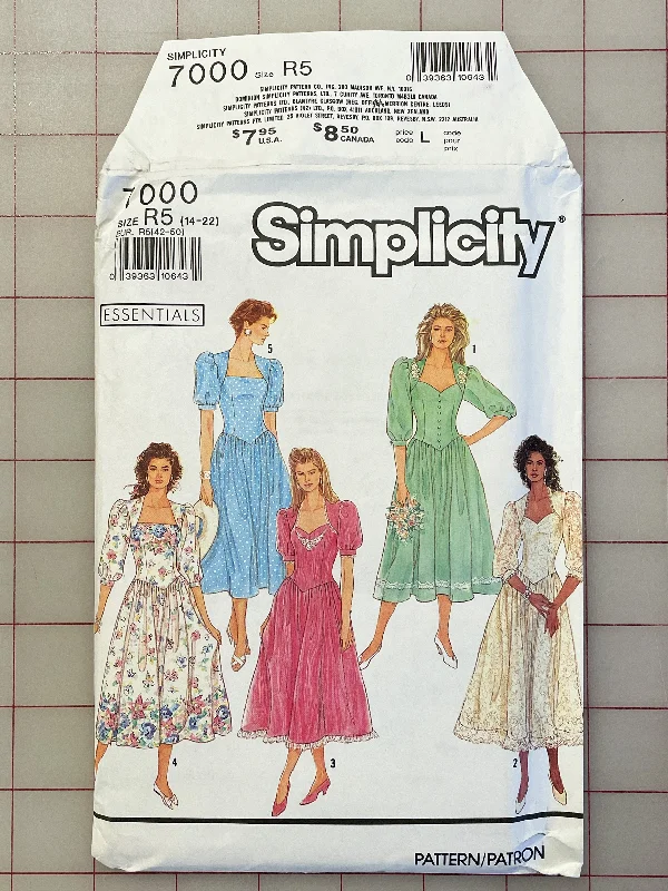 SALE 1990 Simplicity 7000 Pattern - Dress FACTORY FOLDED