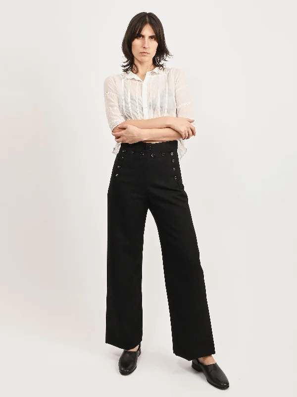 Black Riding Twill Sailor Trouser Trousers Bestseller Popular