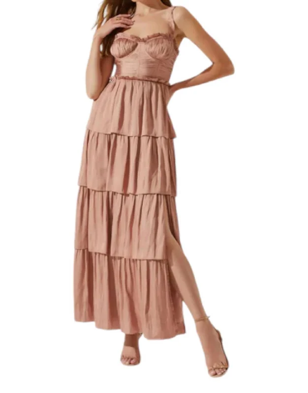 Tempany Dress In Mauve