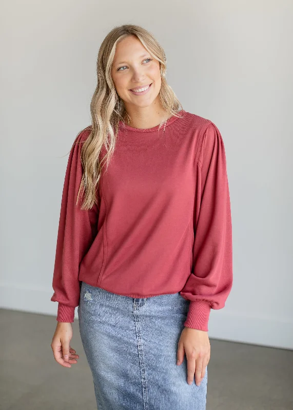 Shoulder Pintuck Crewneck Sweatshirt - FINAL SALE Hoodie with Double Zipper Versatile Adjustable Shoulder Pintuck Crewneck Sweatshirt - FINAL SALE Hoodie with Double Zipper Versatile Adjustable