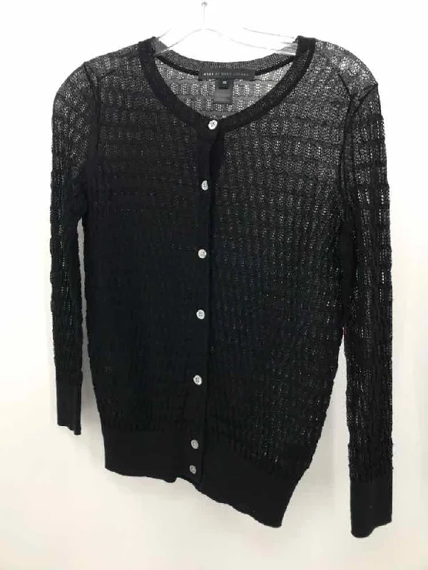 Pre-Owned Marc By Marc Jacobs Black Size XS Cardigan Sweater Collared Crew Neck Turtle Neck