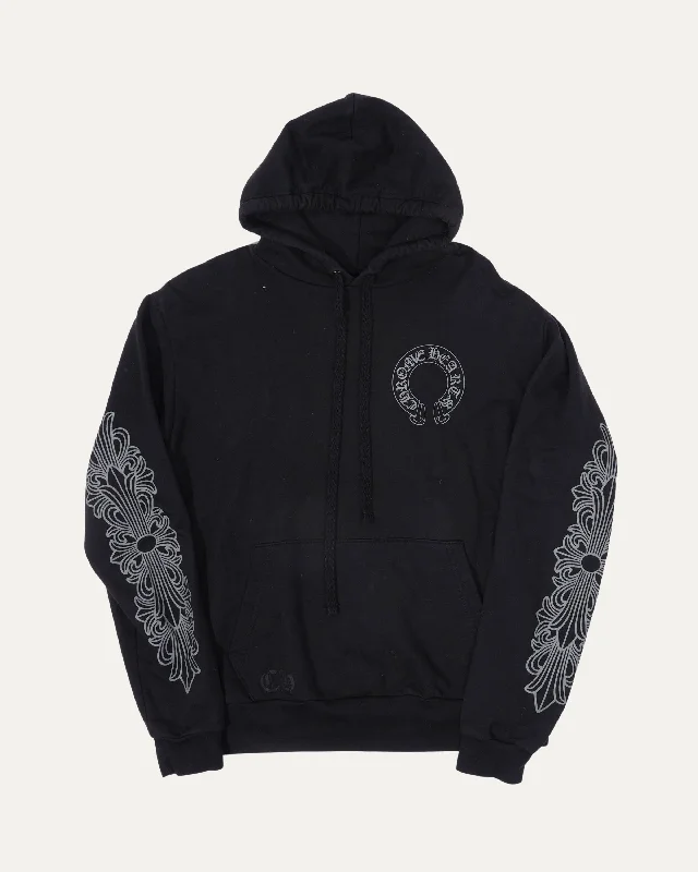 Friends and Family Glitter Print Horseshoe Logo Hoodie Hoodie with Strings Custom Fit Adjustable Friends and Family Glitter Print Horseshoe Logo Hoodie Hoodie with Strings Custom Fit Adjustable
