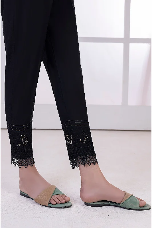Lakhany 01 Piece Embroidered Trousers - LSM-T-3103 (B) Trousers Elastic Waist Soft