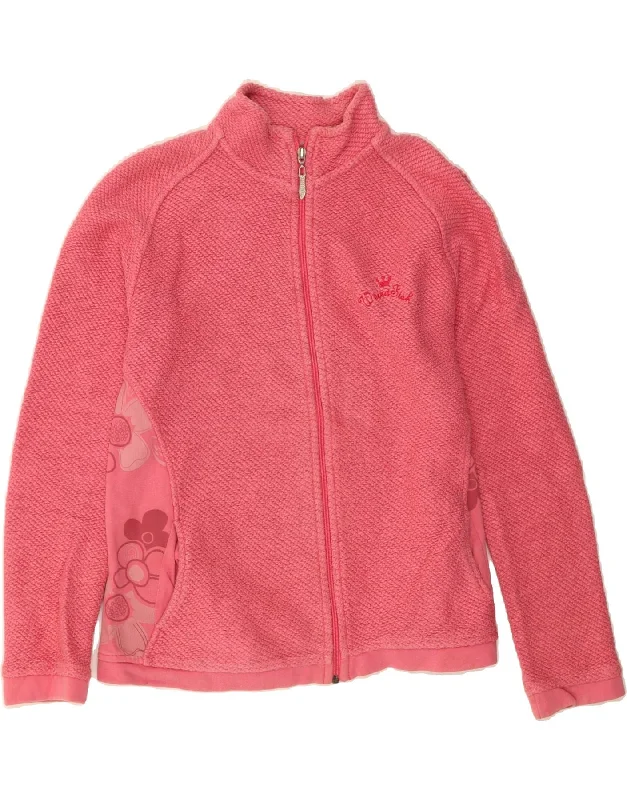 WEIRD FISH Womens Tracksuit Top Jacket UK 14 Medium Pink Floral Cotton Toggled Jacket Drawstring Jacket Belted Jacket WEIRD FISH Womens Tracksuit Top Jacket UK 14 Medium Pink Floral Cotton Toggled Jacket Drawstring Jacket Belted Jacket
