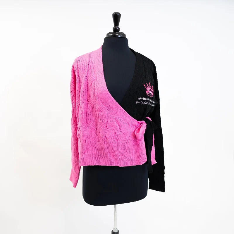 TLOD Pink & Black Sweater Sequined Glittery Shiny