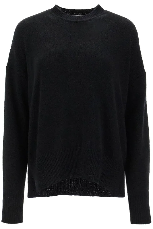 Oversized Cashmere Sweater  - Black Anti-Pilling Anti-Shrink Durable