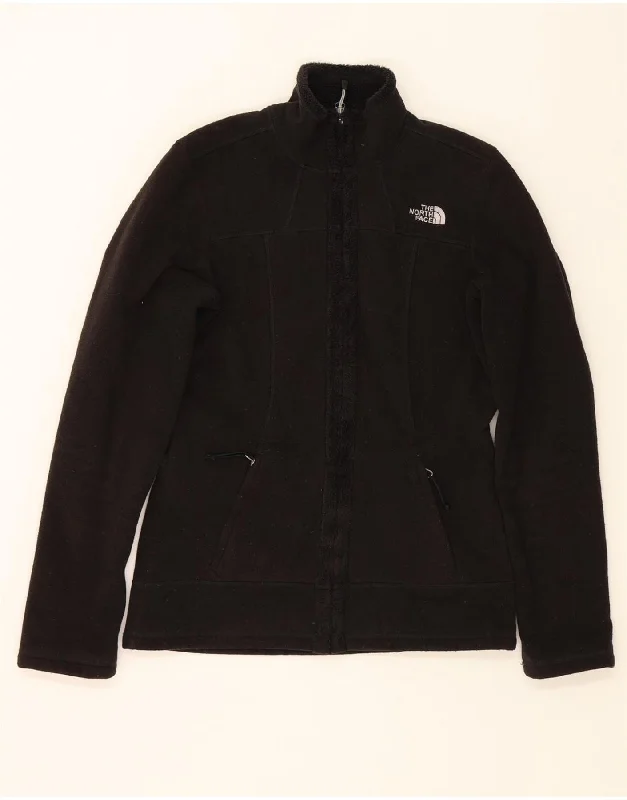 THE NORTH FACE Womens Fleece Jacket UK 6 XS Black Polyester V-Neck Jacket Boat Neck Jacket Square Neck Jacket
