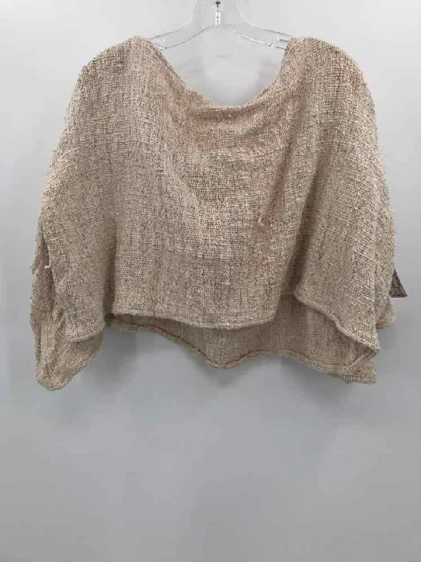Pre-Owned Myrah Penaloza Tan Size Small Sweater Chenille Fabric Brocade Fabric Lace Fabric Pre-Owned Myrah Penaloza Tan Size Small Sweater Chenille Fabric Brocade Fabric Lace Fabric
