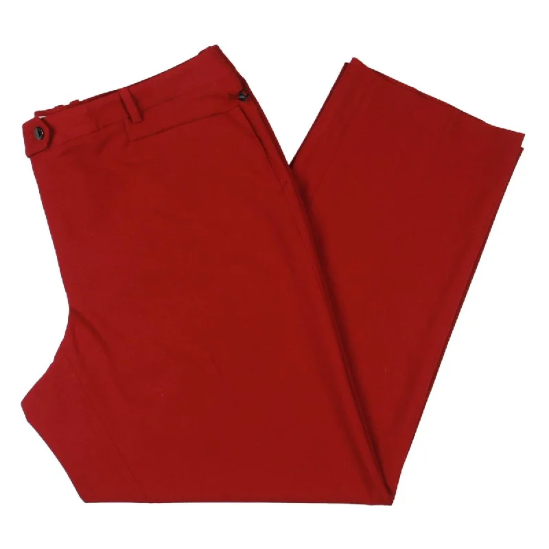 Calvin Klein Womens Plus Modern-Fit Pocket Trouser Pants Trousers Low Rise Relaxed