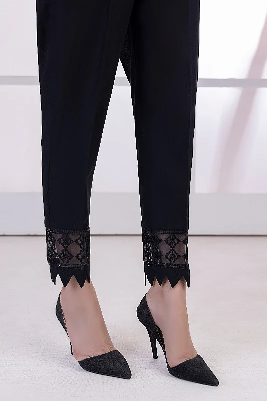 Lakhany 01 Piece Embroidered Trousers - LSM-T-3097 (B) Skinny Trousers Denim Stretchy