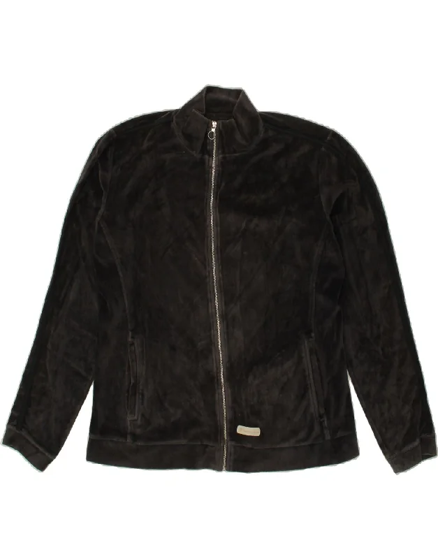 CHAMPION Womens Tracksuit Top Jacket UK 18 XL Black Cotton Denim Jacket Leather Jacket Suede Jacket
