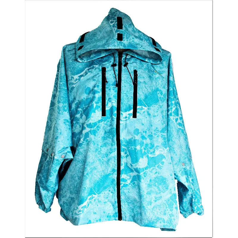 Brella 2015 Light Blue Rain Jacket Satin Fabric Silk Fabric Chiffon Fabric