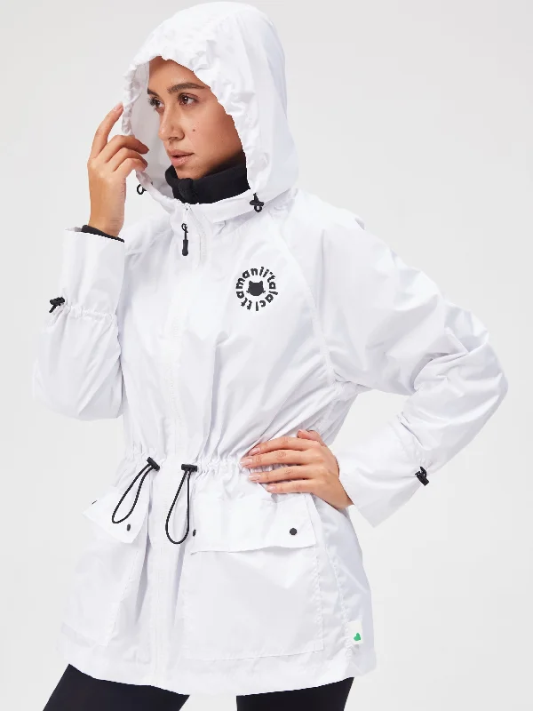 White windbreaker jacket CATWIND Knit Jacket Woven Jacket Fleece Jacket