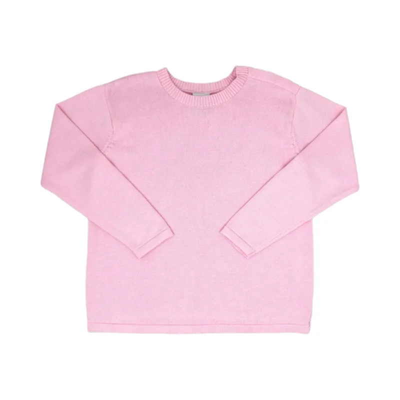 Stella Sweater - Pleasant Pink Denim Fabric Leather Fabric Suede Fabric