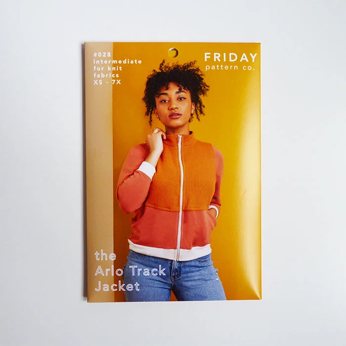 Friday Pattern Company : The Arlo Track Jacket V-Neck Jacket Boat Neck Jacket Square Neck Jacket
