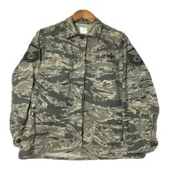 Women's Vintage US Air Force ABU Jacket Snapped Jacket Toggled Jacket Drawstring Jacket